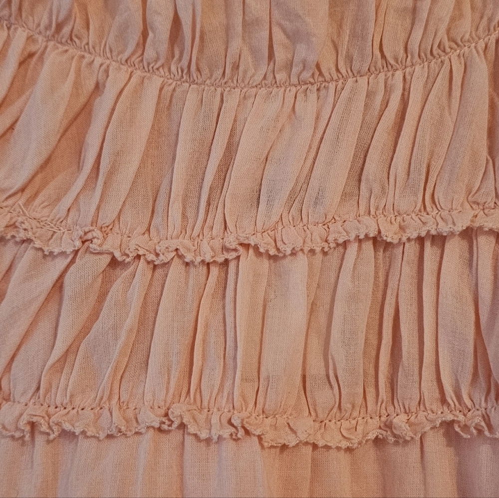 Brand New J. Crew Women's Blush Ruffle Sleeveless Blouse Sz XXL - Picture 3 of 6